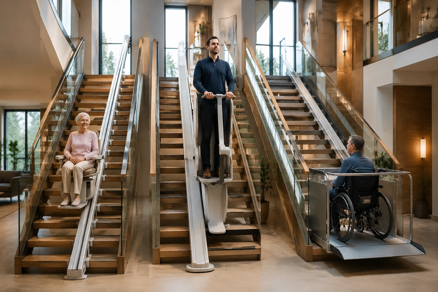 Benefits of a straight stair lift in a residential home